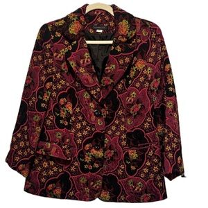 NWOT‎ Tapestry type fabric Luciano Choi blazer